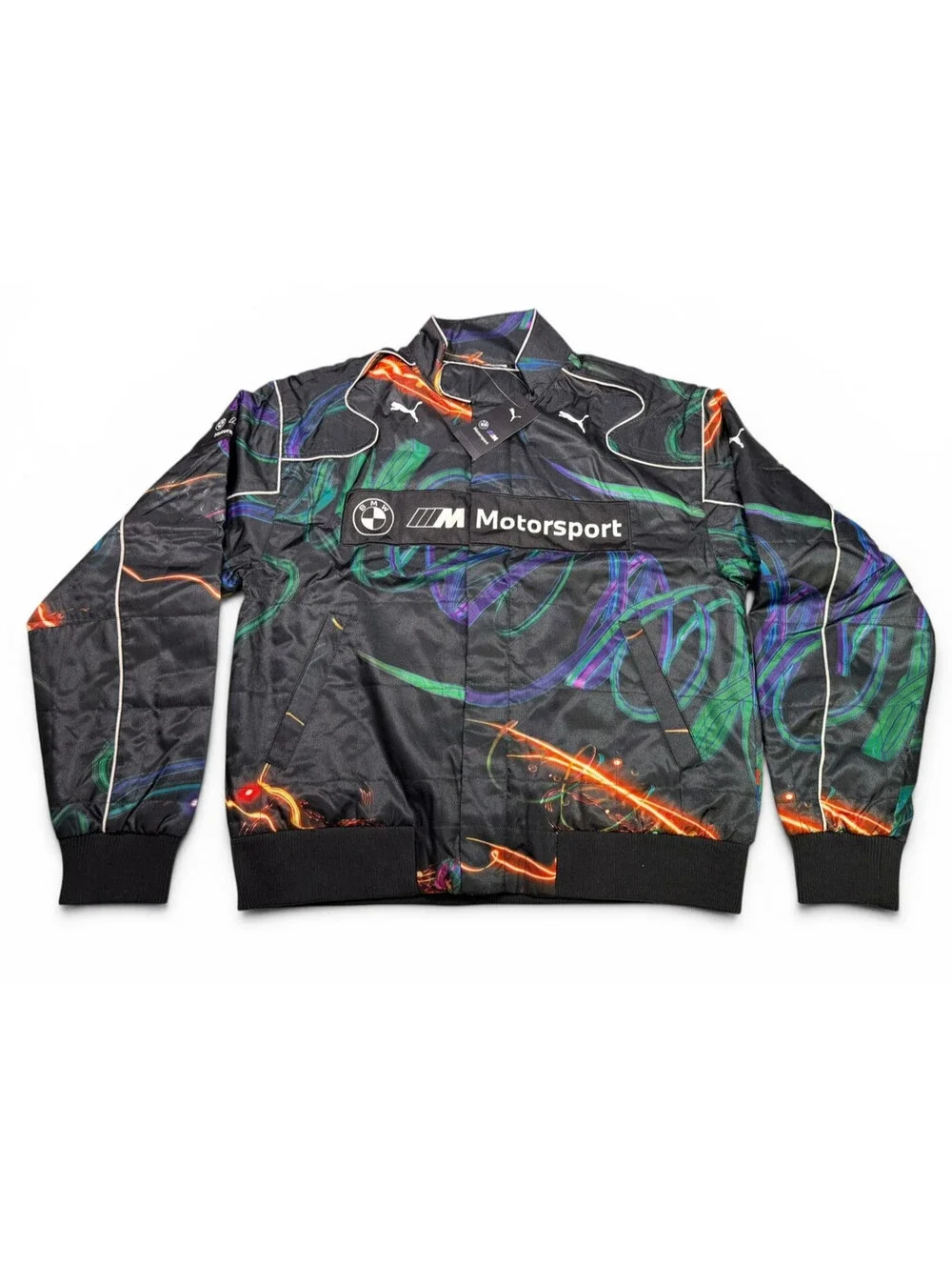 PUMA BMW M Motorsport Cao Fei $250 Racer Jacket 633178 01 Men's Size M MEDIUM